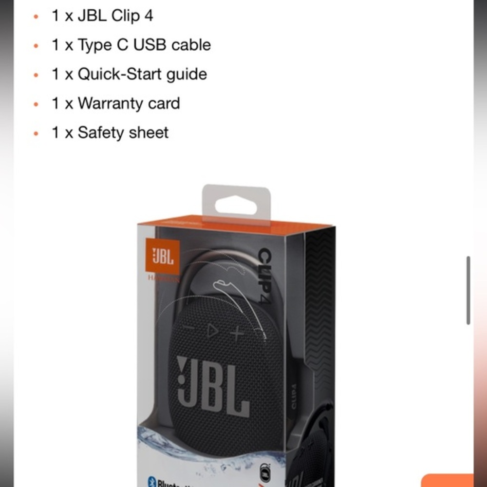 JBL clip 4! Perfect 4 the beach🌴the pool 💦or ANYWHERE you want your music 🎵